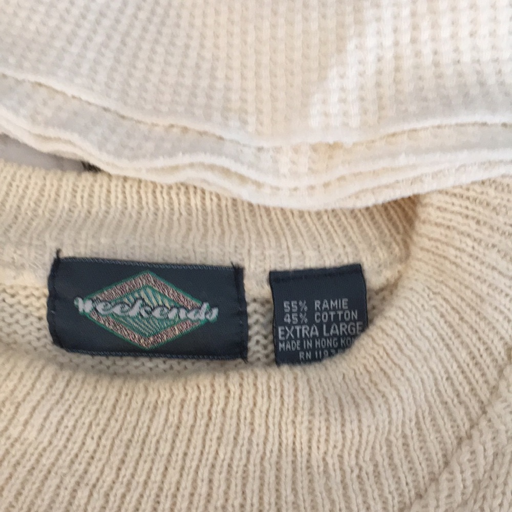 Mens cream sweater. Like brand new.